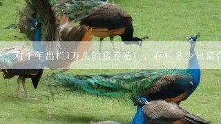 对于年出栏1万头的猪养殖厂，存栏多少只猪合理？