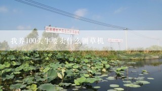 我养100头牛要卖什么铡草机