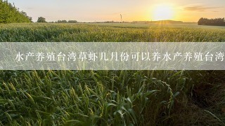 水产养殖台湾草虾几月份可以养水产养殖台湾草虾国历四月份可养吗