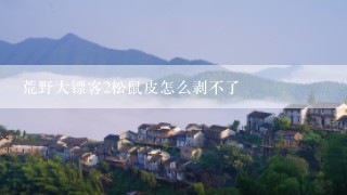 荒野大镖客2松鼠皮怎么剥不了