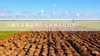 大棚里养蘑菇用什么微喷头比较好？