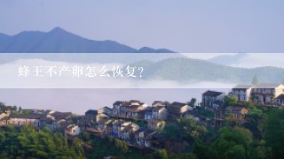 蜂王不产卵怎么恢复？