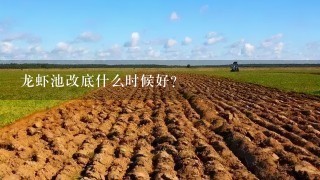 龙虾池改底什么时候好？