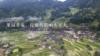 果园养兔，打农药影响大不大