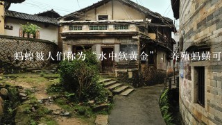 蚂蝗被人们称为“水中软黄金”，养殖蚂蟥可以挣到钱