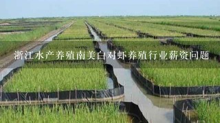 浙江水产养殖南美白对虾养殖行业薪资问题