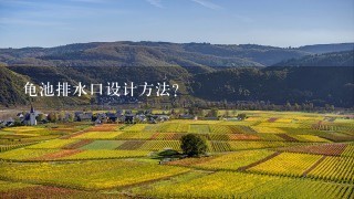 龟池排水口设计方法？