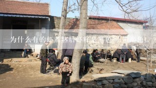 为什么有的虾煮熟后虾籽是黑色的(带褐色)，有的虾的虾籽煮熟后是红色的？