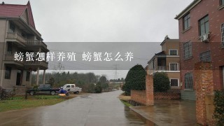 螃蟹怎样养殖 螃蟹怎么养