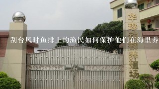 刮台风时鱼排上的渔民如何保护他们在海里养的鱼