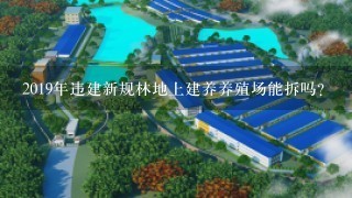 2019年违建新规林地上建养养殖场能拆吗？