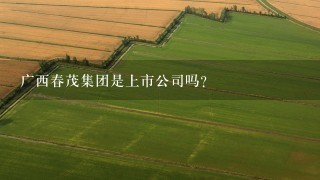 广西春茂集团是上市公司吗?