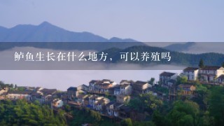 鲈鱼生长在什么地方，可以养殖吗