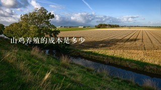 山鸡养殖的成本是多少