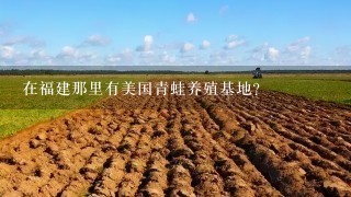 在福建那里有美国青蛙养殖基地?