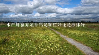 水产虾蟹养殖补钙是颗粒好还是液体好