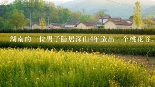 湖南的1位男子隐居深山4年造出1个桃花谷，他是怎