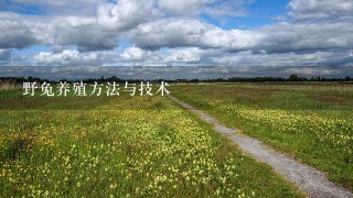 野兔养殖方法与技术