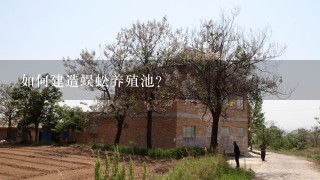 如何建造蜈蚣养殖池？