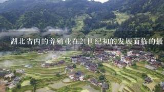 湖北省内的养殖业在21世纪初的发展面临的最大挑战是什么