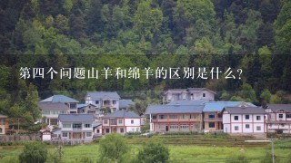 第四个问题山羊和绵羊的区别是什么