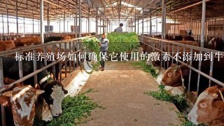 标准养殖场如何确保它使用的激素不添加到牛肉中去