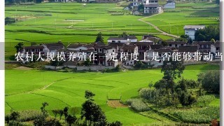 农村大规模养殖在一定程度上是否能够带动当地经济发展