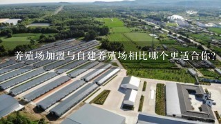 养殖场加盟与自建养殖场相比哪个更适合你