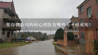 那你们公司的核心团队有哪些人才组成呢