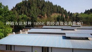 种植方法对种 rabbit 的经济效益的影响?