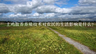 土鸡散养养殖技术对农民的生活影响是什么?