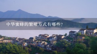 中华蜜蜂的繁殖方式有哪些?