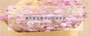 满天星花束可以存放多久,第1图